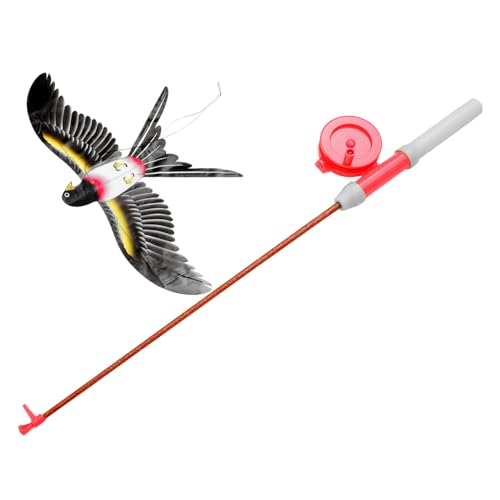 TOYANDONA 3 Piezas Cometa Juegos Al Aire Libre por Placer Volando por para Juguetes Adultos Pájaro Al Aire Libre Juguetes En Miniatura Ver Caña De Pescar Niño Dibujos Animados Abdominales
